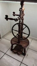 Rouet à filer ancien bois