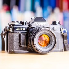 Rare Canon AE-1 Noir + 50mm f/1.8 FD + Pile + Filtre Black AE1 !! Super Offre !!