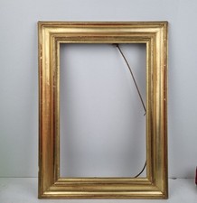 Cadre, bois, Feuille, Doré,, Frame,  French, Ancien, Clés, Paris, 