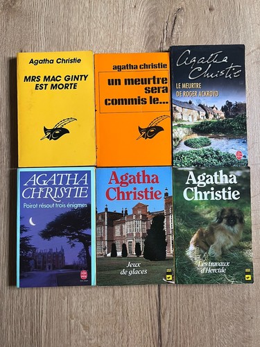 Lot livres poche agatha - poche,