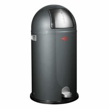 Wesco Kickboy Poubelle à pédale en acier graphite 40 L