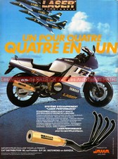 Advertising Yamaha FZ 750 LASER Performance Exhaust Motorcycle Advertising #00265