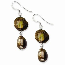 Sterling Silver Copper & Brown