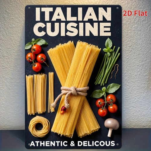 Vintage metal sign italian - sign,