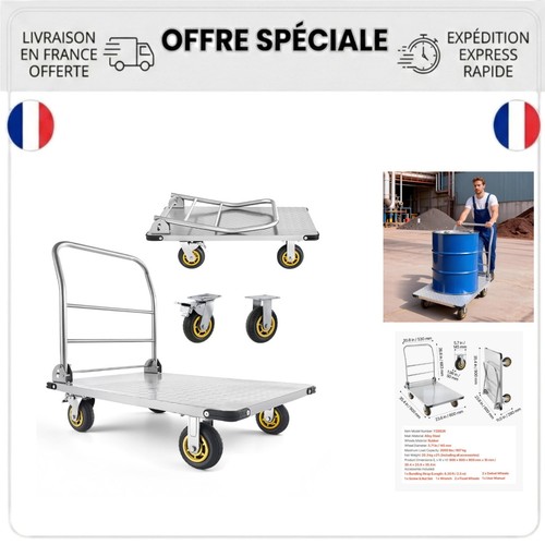 Chariot plateforme pliable