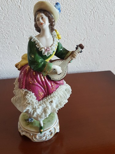 Biscuit porcelaine saxe femme - biscuit,