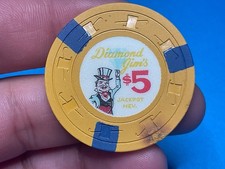 $5-——-DIAMOND JIM’’S———JACKPOT  NEVADA  CASINO CHIP —-———Z-3458