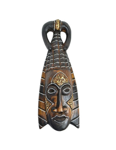 Masque africain bois 30cm - en,
