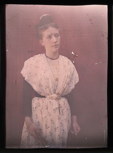 Autochrome portrait - autochrome, (9x12)