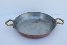 copper kitchen objects bronze handles diameter 14 cm