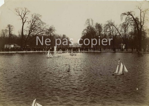 Paris vers 1890 - jardin, des