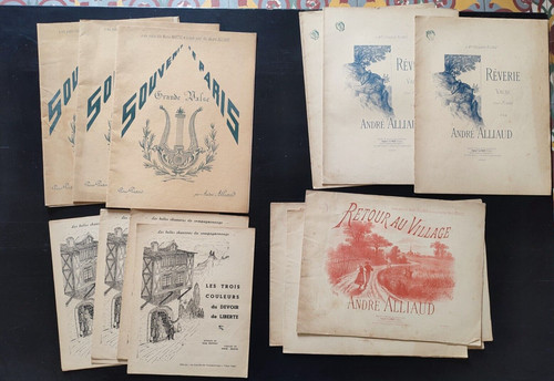 Lot partitions anciennes - de,