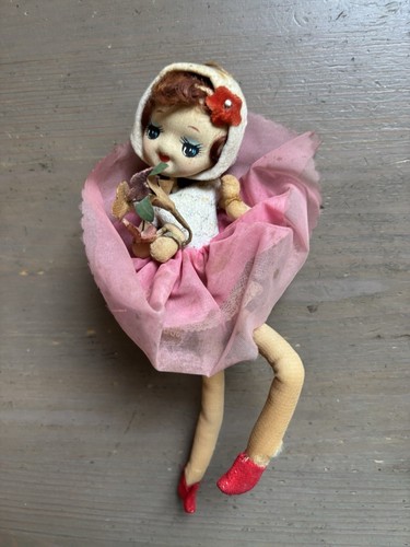 Poupée vintage tissu fait - en,