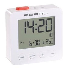 Réveil de voyage radio-piloté avec thermomètre - Pearl