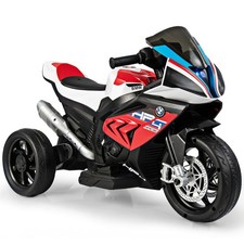 BMW Moto Électrique 6V pour Enfants 3-8 Ans 3 km/h USB Musique Lumineux Cadeau