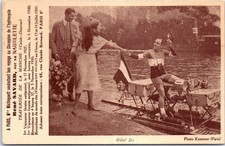 75005 PARIS - Mistinguette et rene savard hydrocycle champion