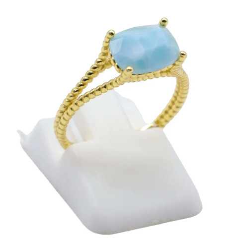 Bague argent 925 larimar - 925,