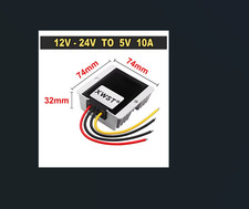 Buck Converter Convertisseur DC/DC 12V - 24V vers 5V 10A IP67