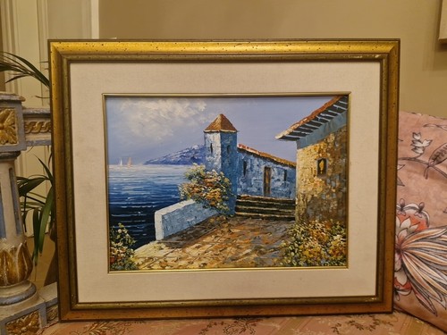 Peinture moderne encadrée - peinture,