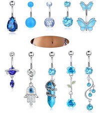 10 Pcs 14G Piercing Nombril