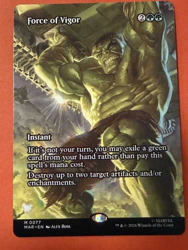 Mtg marvel force of vigor - mtg,