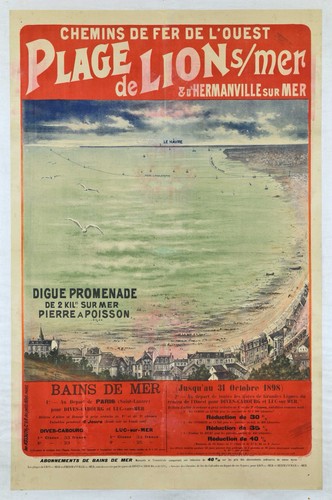 Poster affiche lion - poster, mer