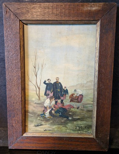 Tableau guerre 1870 huile sur - tableau,