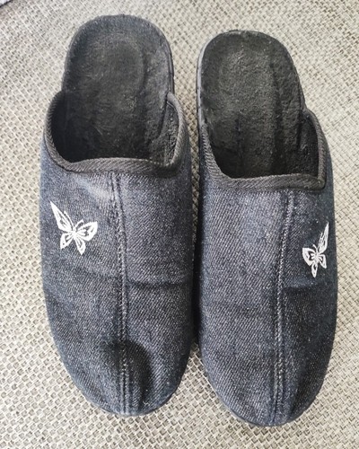 Chaussons jean noir pointure - noir,