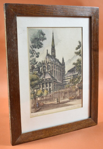 Gravure xxème la sainte - -,