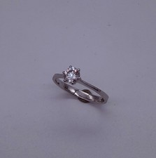 Bague solitaire taille 56 en
