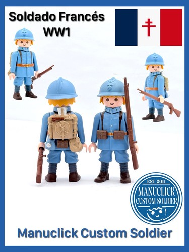 Playmobil custom ww1 soldat - playmobil,