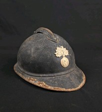 France Casque Adrian Modèle 1915 Prévôté Militaire Gendarmerie Ww1 Poilu