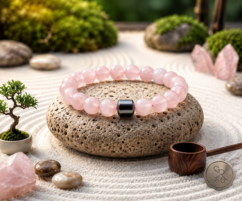 Bracelet quartz rose - quartz,