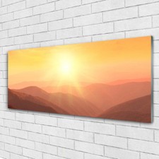 Tableau mural Image sur Plexiglas® 125x50 Paysage Montagne