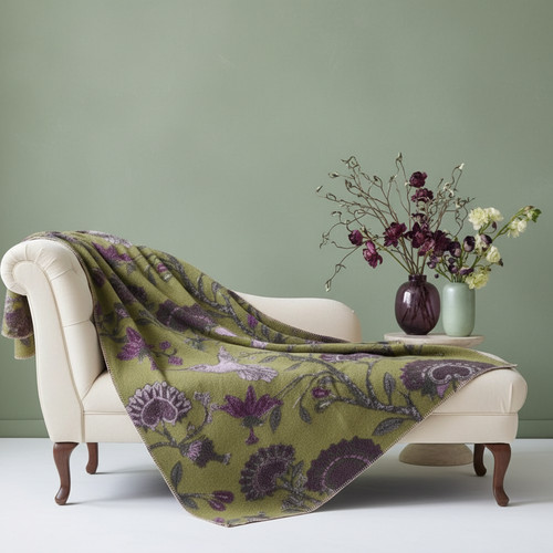 Plaid laine bouillie à - bouillie,
