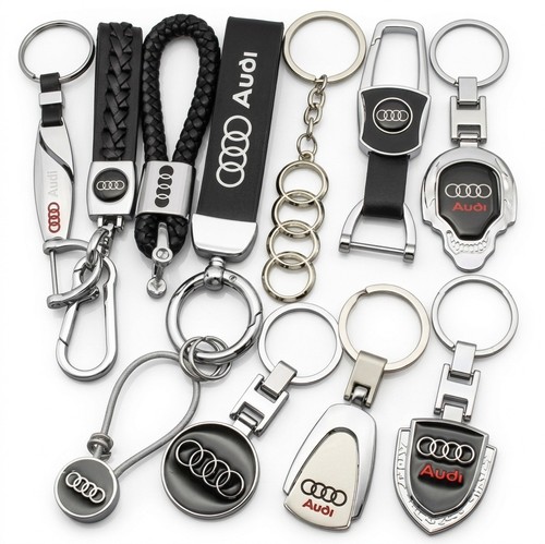 Porte clefs audi cuir metal - clefs,