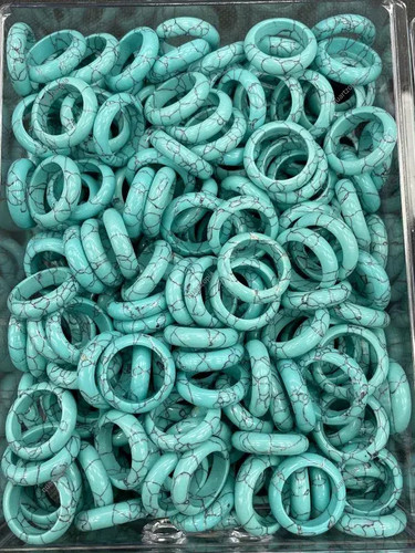Bague turquoise naturelle look