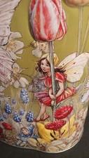 Marie Ange DiCosta Fairies Embossed Collectible Tin Fantasy Flowers Excel Cond