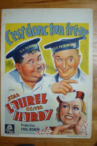 Laurel hardy affiche - laurel, &