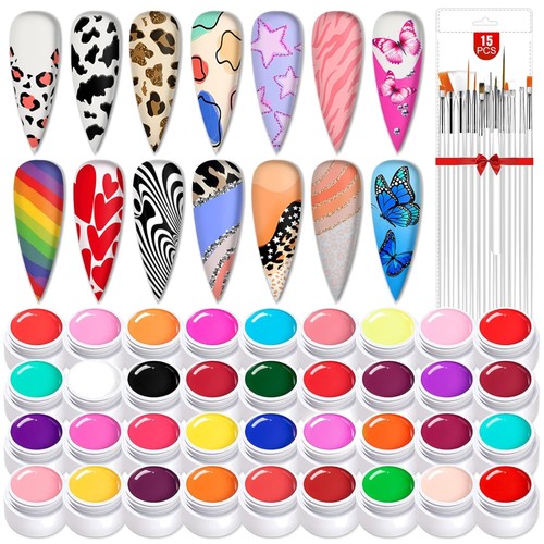 Beautiful color nail art - beautiful, 36-color