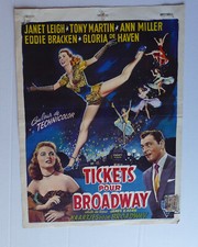 Tickets pour Broadway Janet Leigh Ann Miller affiche cinema originale 2