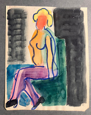Raymond Trameau 1897-1985 - Nu féminin - vente d'atelier - Gouache