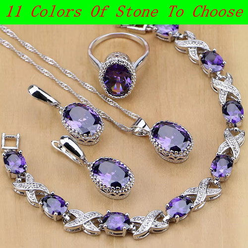 Ensemble bijoux argent - de, en