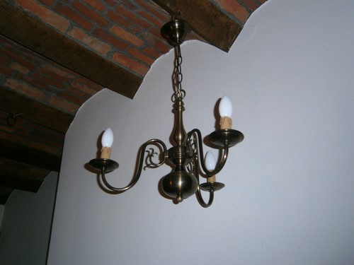 Lustre laiton massif cvl - massif,