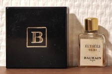 Rare. Balmain Elysées 64-83 Perfume Extract 2ml. Plexi box. Plein au 2/3