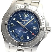 BREITLING Colt A74380 Date blue Dial Quartz Men's Watch_884030