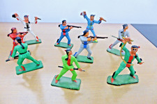 STARLUX LOT DE 9 INDIENS AVEC