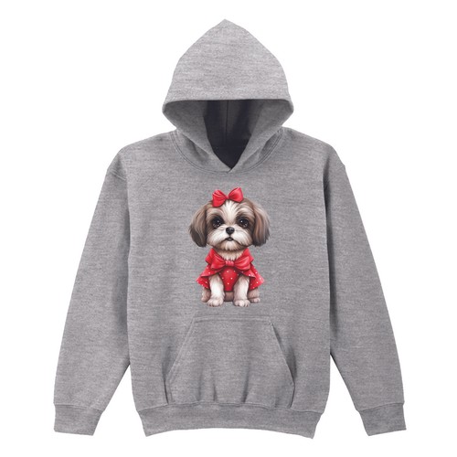 Joli pull capuche graphique - pull, à