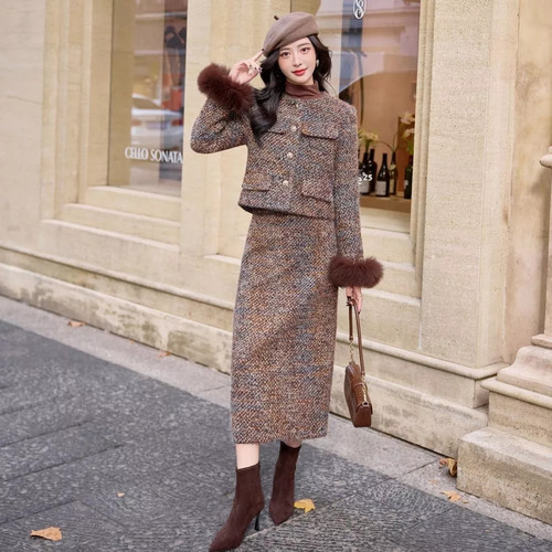 Ensemble veste jupe long - ensemble,