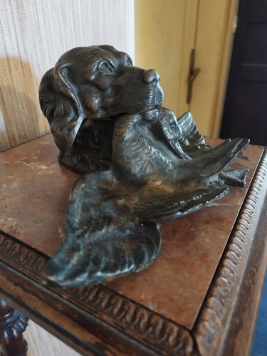 Grand encrier rare bronze - encrier, en